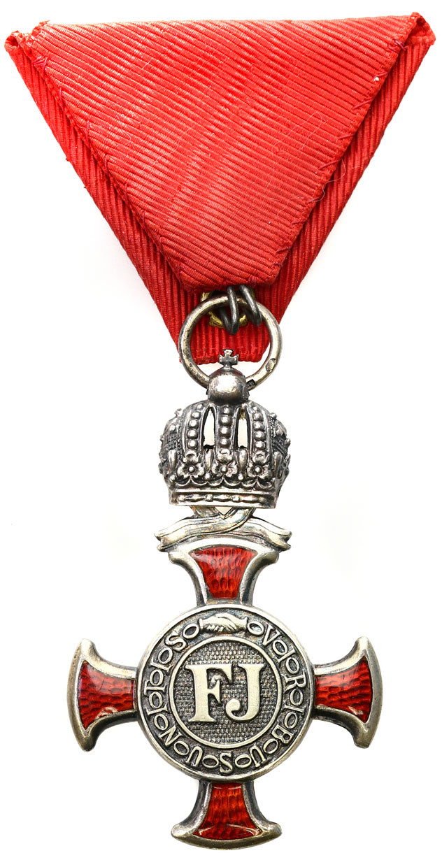 Austria, Franciszek Józef (1848-1916). Srebrny Krzyż Zasługi 1849, srebro